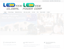 Tablet Screenshot of ledtekglobal.com